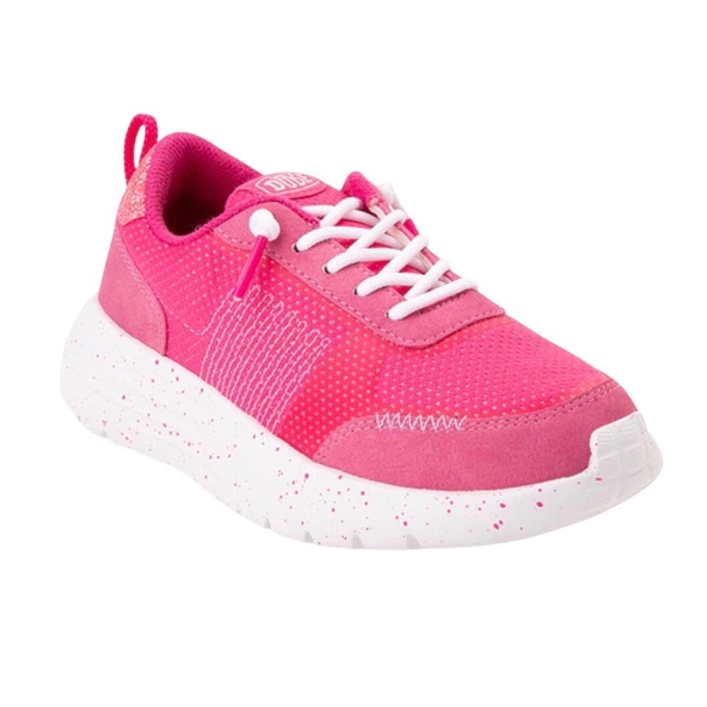 Hey Dude Sirocco Alta W Glitter Shine Electric Pink Sneakers 42645-6QQ Womens 10